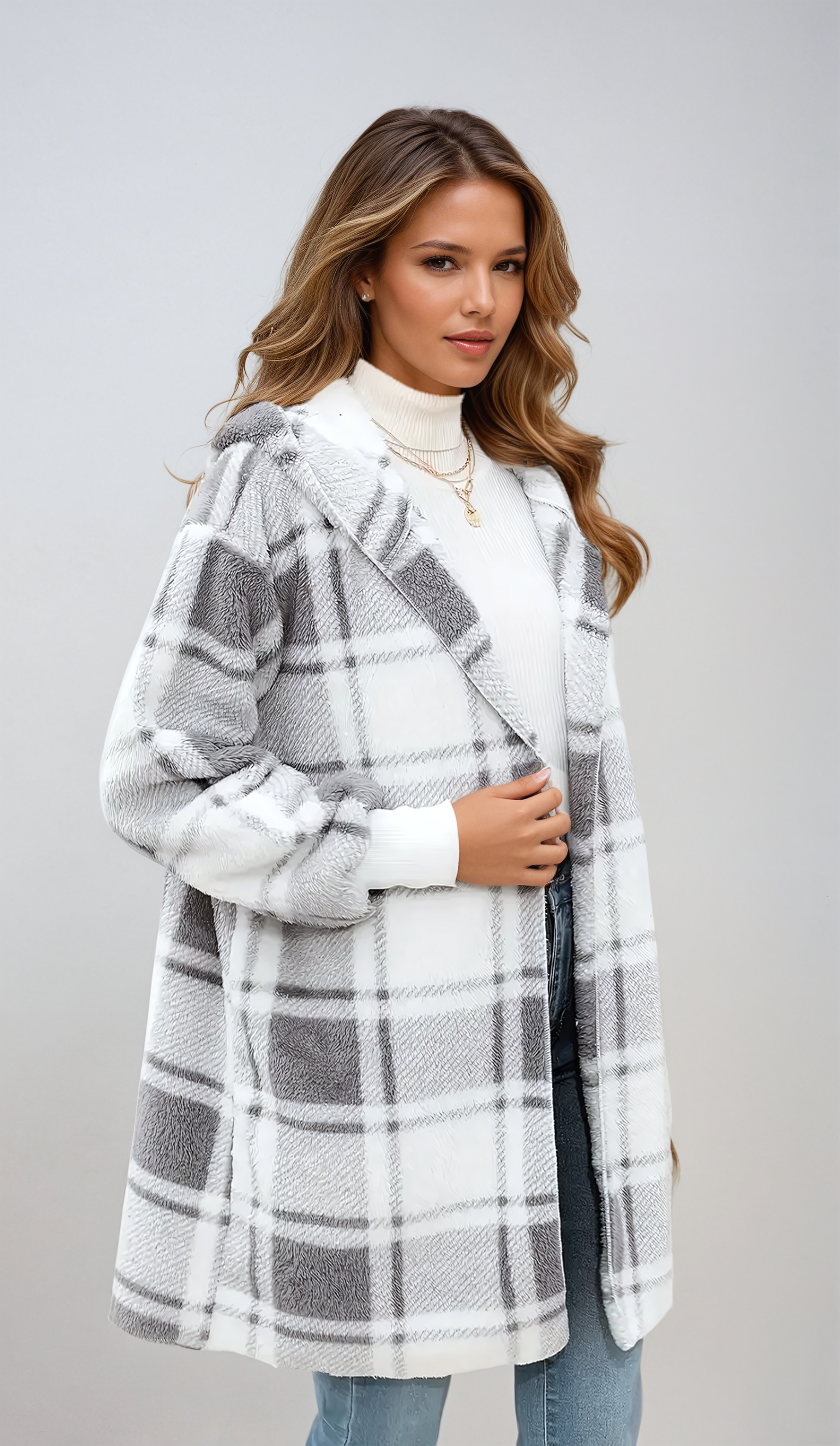 Chic Haven Plush Hooded Cardigan