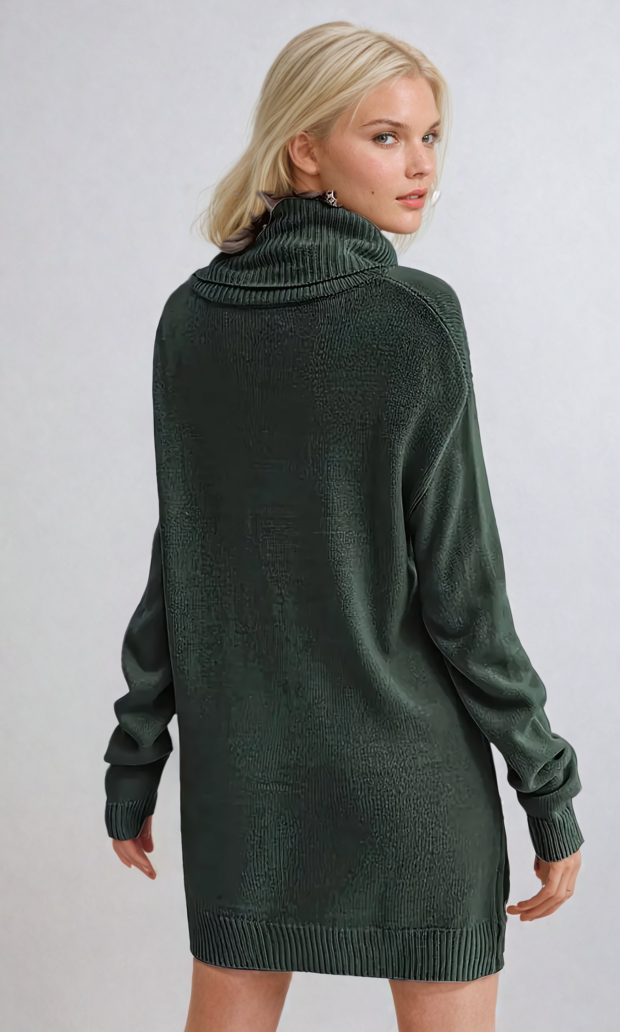 Eleganter Gebreide-Rollkragenpullover mit Lange Mouwen