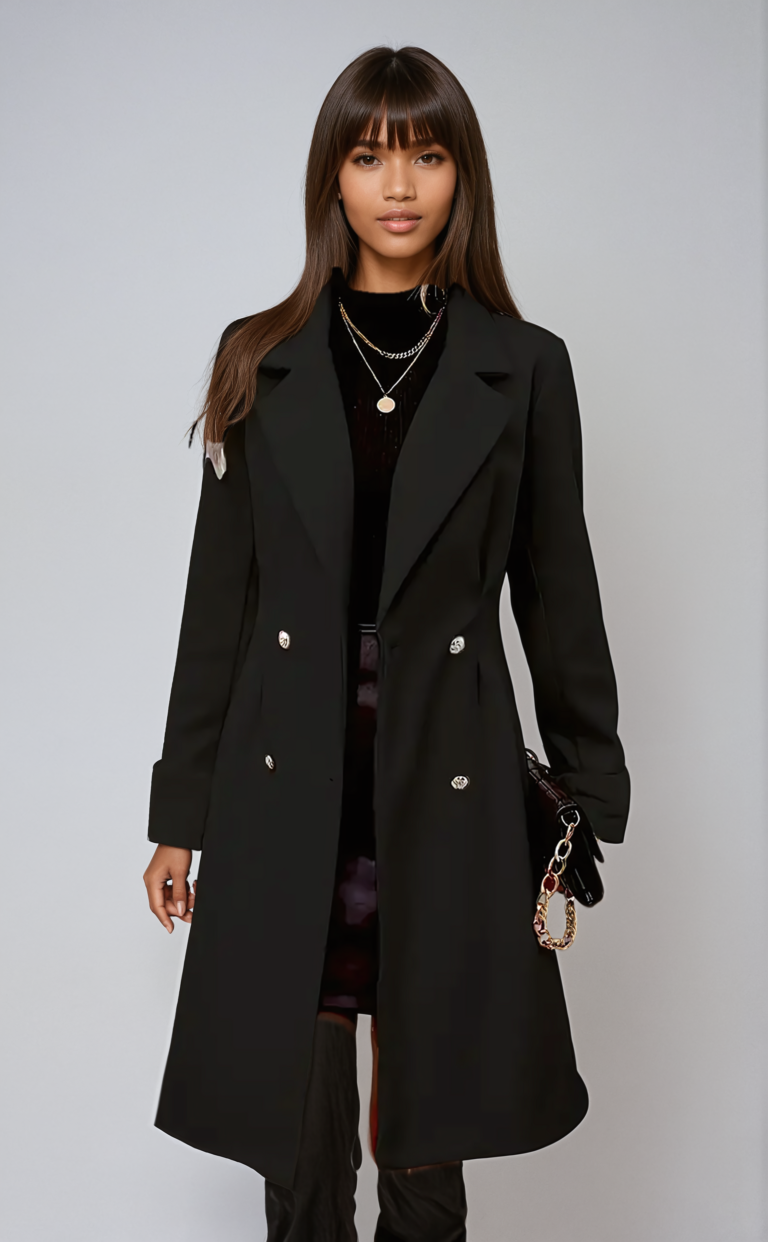 Breasted Wool Coat