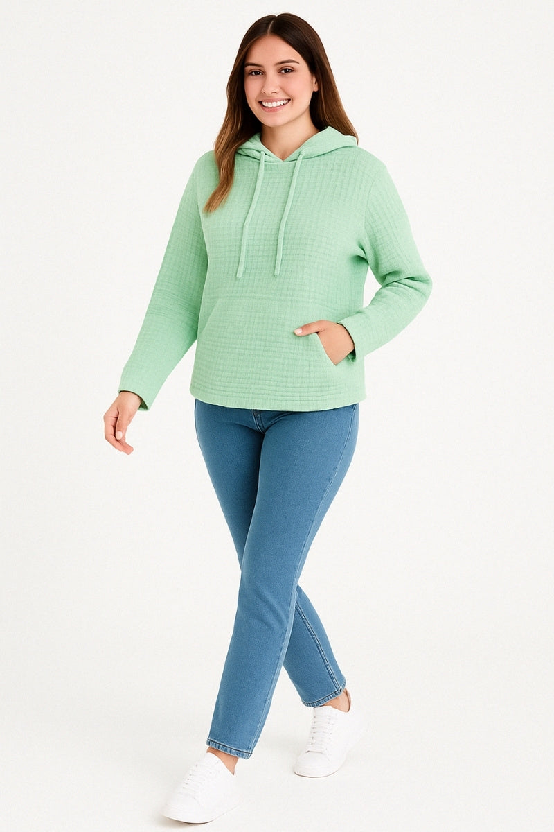 Waffle Fleece Hoodie
