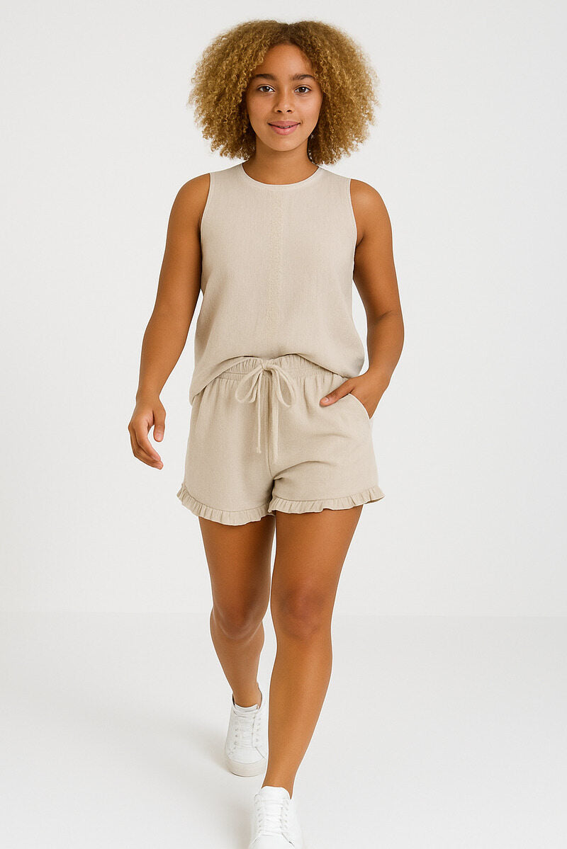 The Frill Linen Set