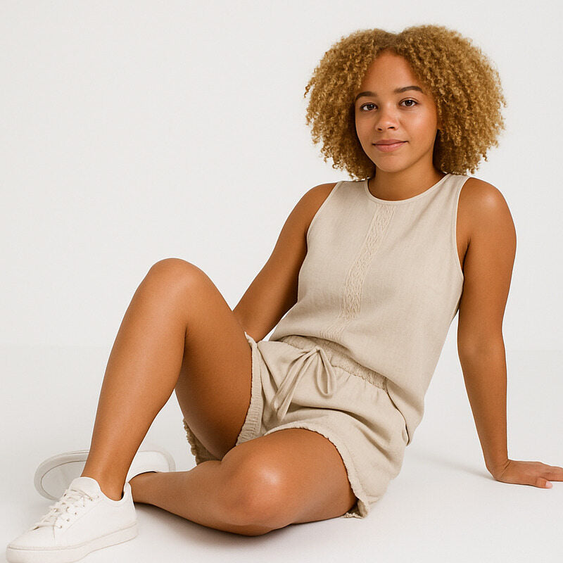 The Frill Linen Set