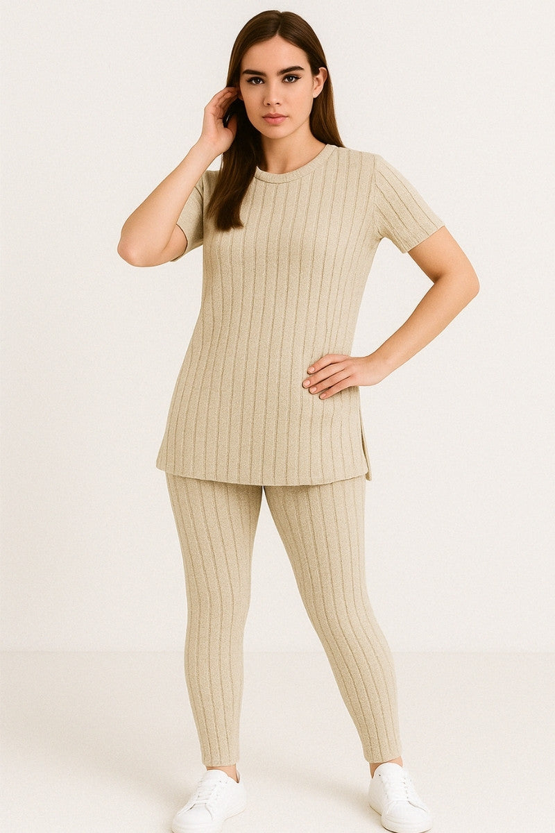 The Soft Knit Ribbed Set – 2-Piece Essential