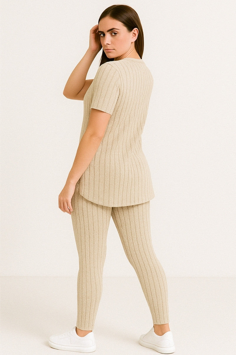 The Soft Knit Ribbed Set – 2-Piece Essential