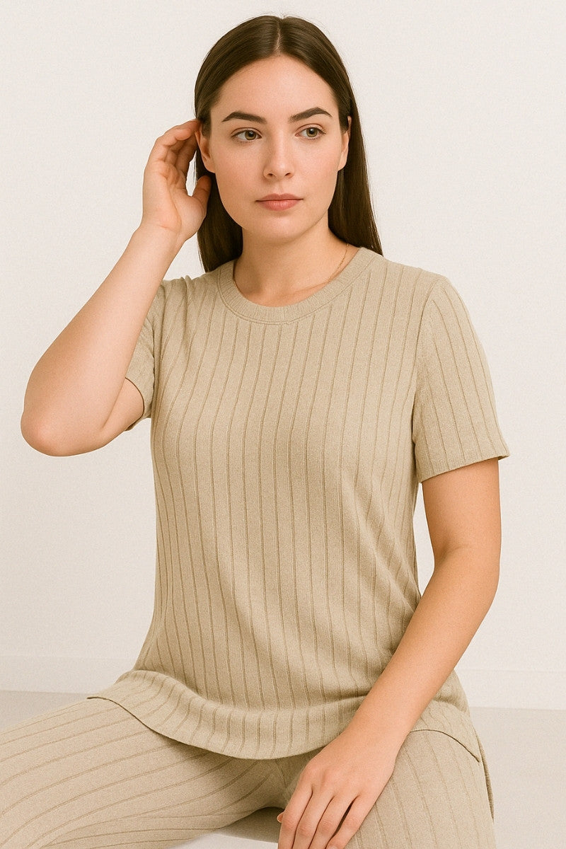 The Soft Knit Ribbed Set – 2-Piece Essential