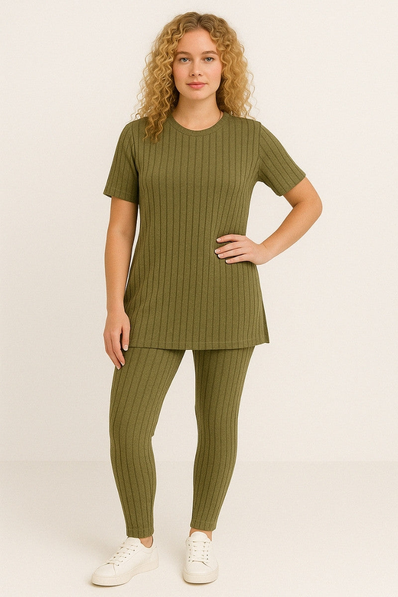 The Soft Knit Ribbed Set – 2-Piece Essential
