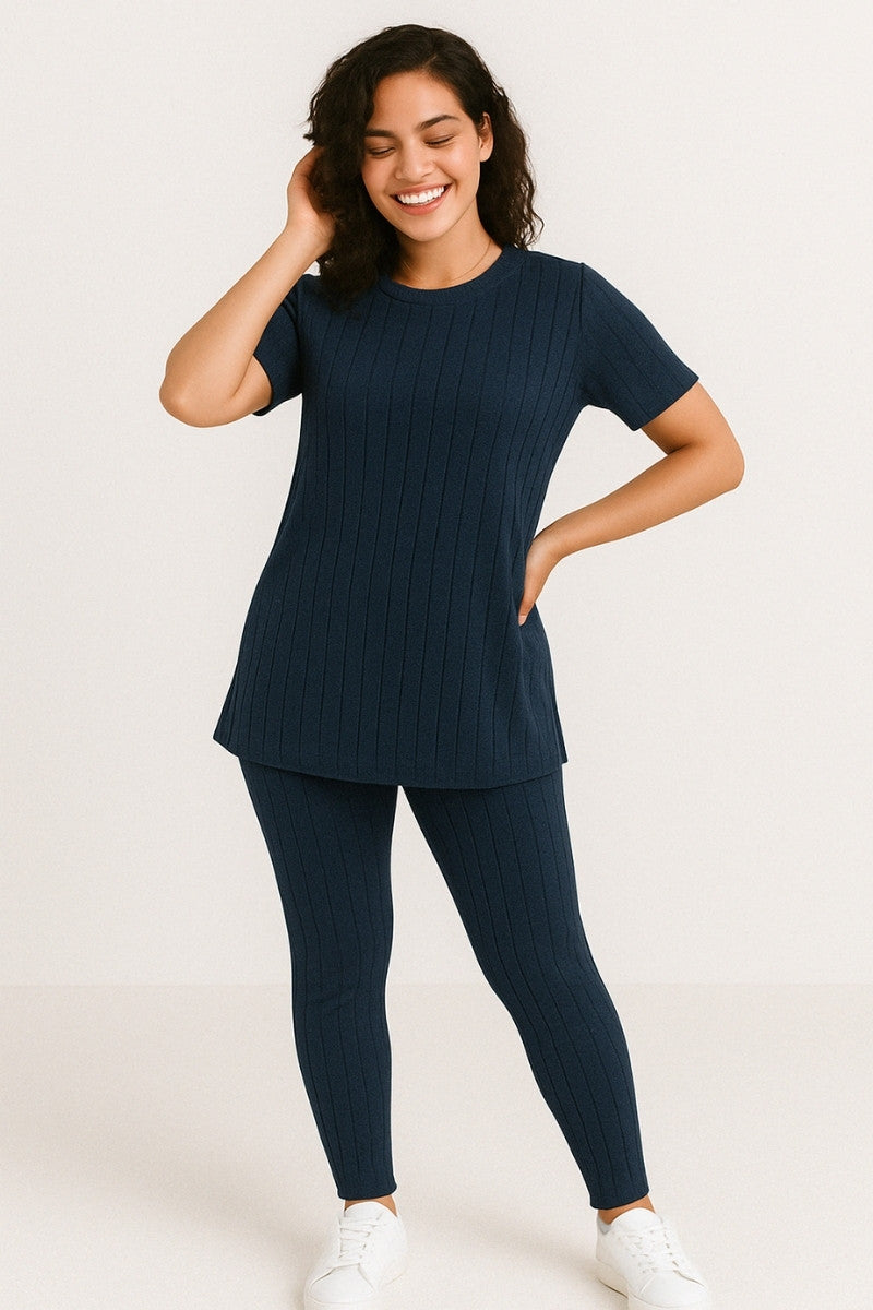 The Soft Knit Ribbed Set – 2-Piece Essential