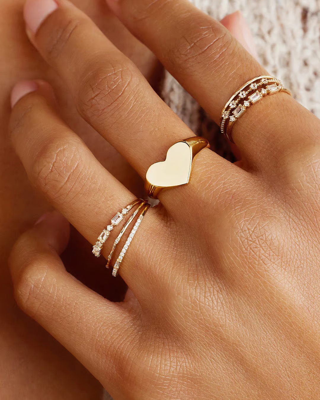 The Vanmore Heart Signet Ring