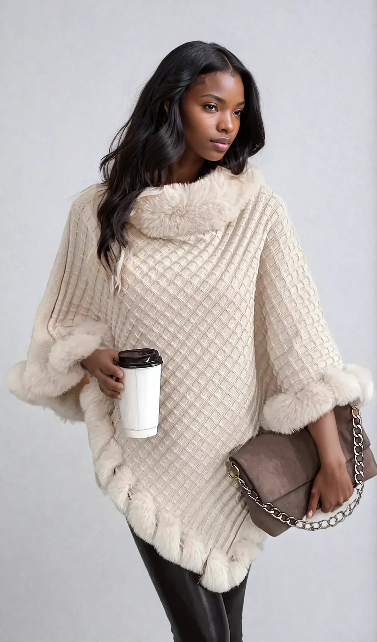 Arctic Chic Pullover Grau