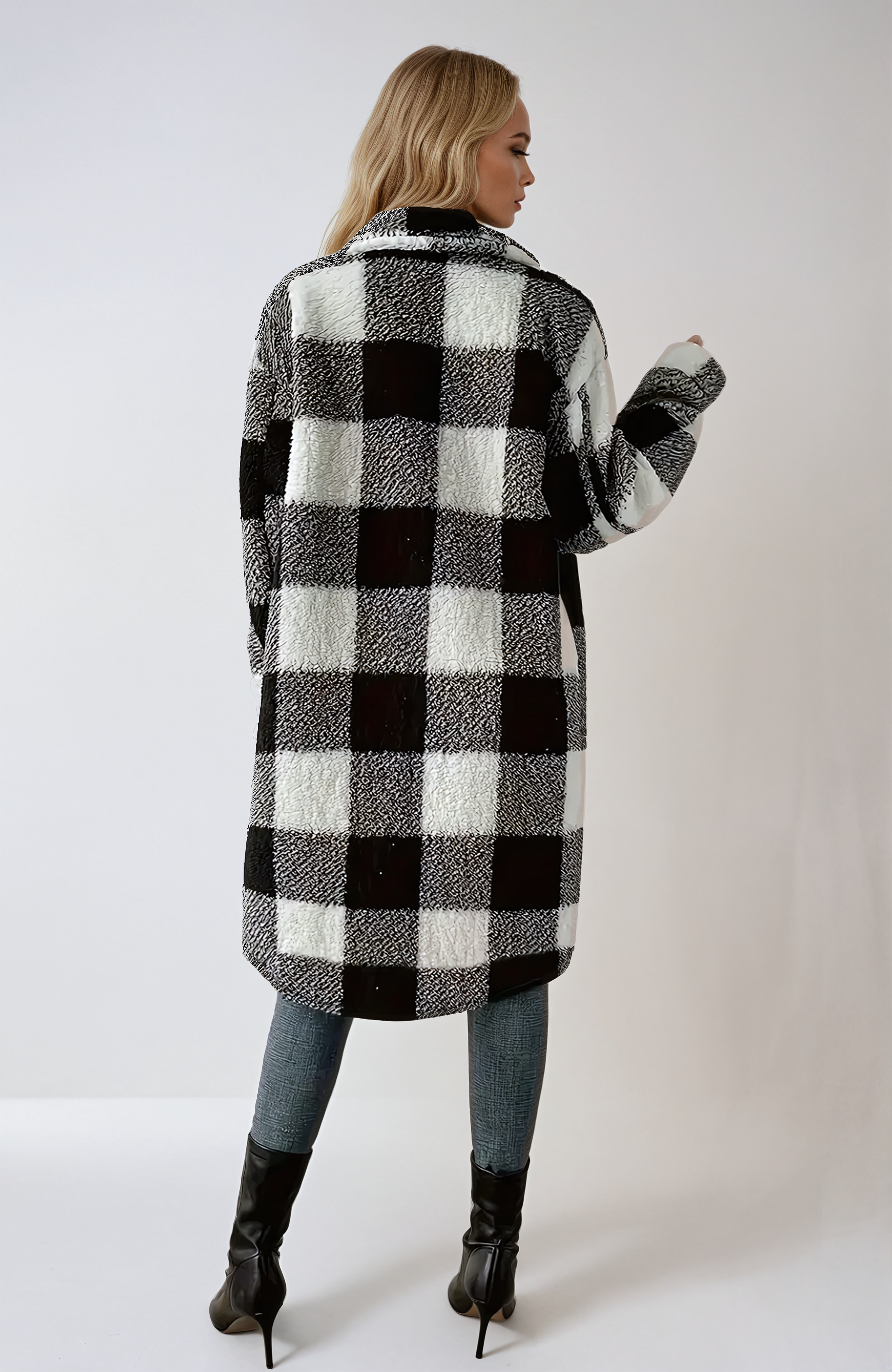 Plaid Luxe Teddy Coat